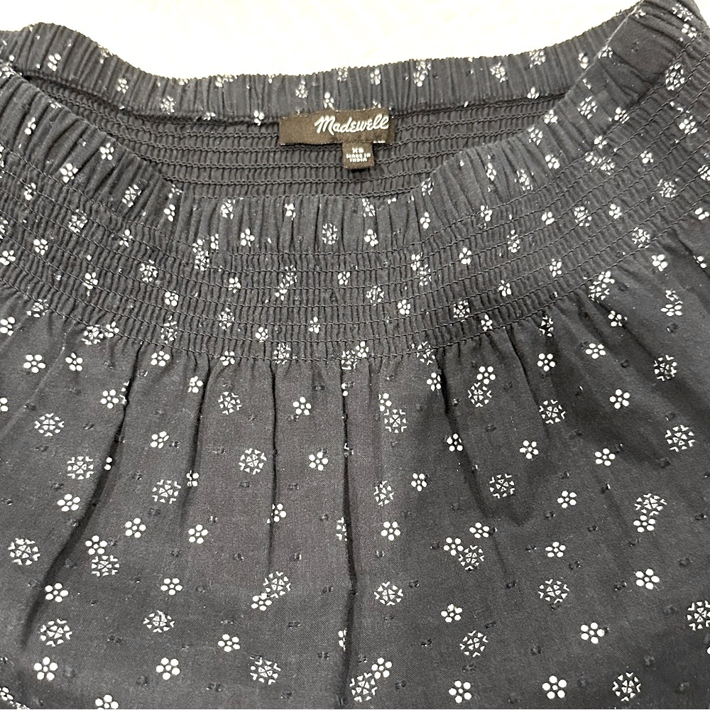 Madewell Smock Waist Ruffle Mini Skirt - Picture 5 of 5